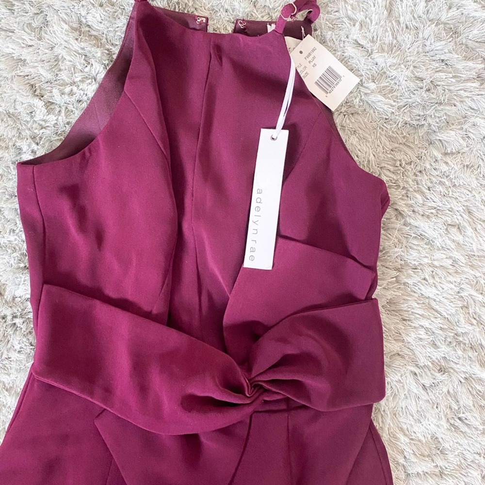 New! Adelyn Rae Spring Halter Neck Jumpsuit - Picture 11 of 11
